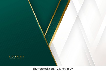 Modern background. luxury . dark green and gold gradation.