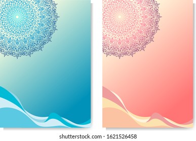 Modern background with mandala concept