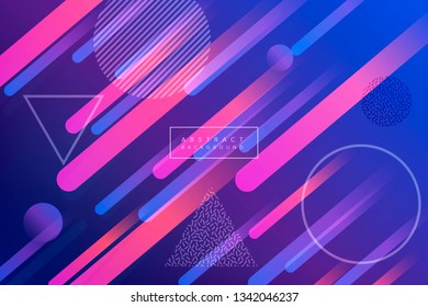 Modern background in memphis style Free Vector
