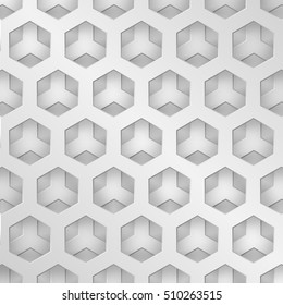 Modern background metal texture, hexagonal grid shape, vector Illustration