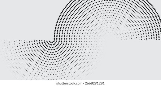modern background with monochrome dotted texture. Polka dot pattern template. vector dots background modern white and black. art