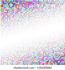 Modern background from multi-colored dots for an inscription