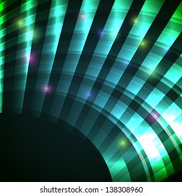 Modern background with neon green arc, eps10