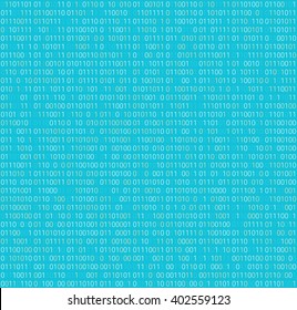 modern background with numbers on a blue background. abstract matrix background. programming computer code. technology concept. seamless pattern. vector illustration