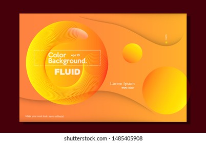 Modern background orange sparkling globe in shape -vector
