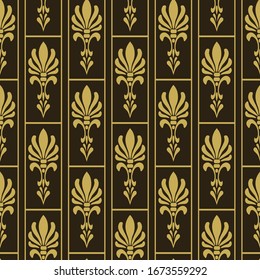 Modern Background Pattern | Chinese Japanese Style | Seamless Wallpaper For Interior Design | Vector Illustration