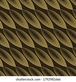 Modern background pattern. Geometric. Gold and black colors. Perfect for fabrics, covers, patterns, posters, home furnishings or wallpapers. Vector background image