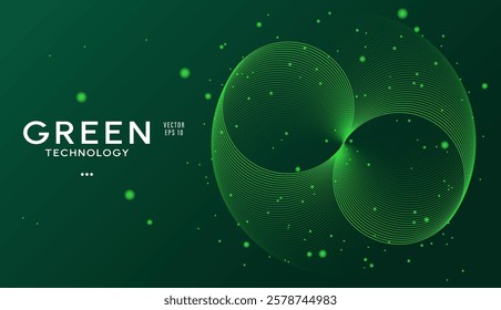 Modern background pattern. Sustainability, Technology and Creative concept. Theme of green future graphic. Template set for social media, banner, book cover, webdesign, presentation,brand identity.