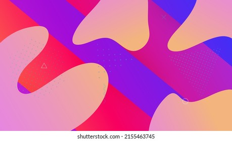 Modern Background. Plastic Frame. Dynamic Element. Wavy Landing Page. Violet Trendy Shape. Business Magazine. Rainbow Banner. Wave Geometric Poster. Lilac Modern Background