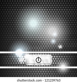 Modern background with power button