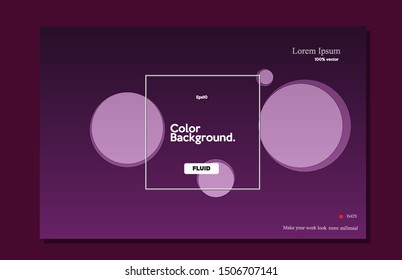 Modern background. Purple trendy gradient color shape composition eps10 -Vector