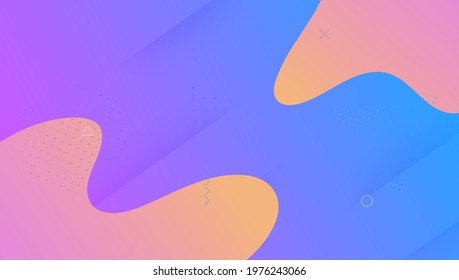 Modern Background. Rainbow Texture. Art Creative Backdrop. Purple Trendy Cover. Cool Landing Page. 3d Abstract Shape. Fluid Shapes. Technology Paper. Magenta Modern Background