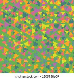 Modern background with randomly scattered triangles of different size  