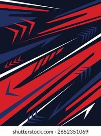 Modern background of red and blue abstract geometric lines