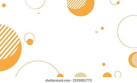 Modern background with round shape memphis styles. Elegant round shape modern background for presentation