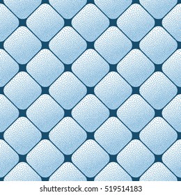 Modern background - seamless can be used for graphic or website layout vector. Seamless Stippling Halftone Gradient Rhombus Pattern. Abstract Geometric Background Design