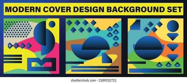 Cubiertas de fondo modernas. Colorida ilustración de moda. Diseño de fondo geométrico colorido. Ilustración de banner vector creativo. Resumen del fondo del patrón geométrico, vector