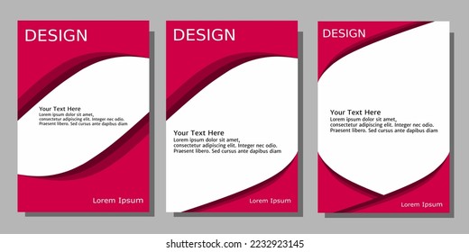 Modern background set. Design background for banner, social media, poster, invitation, cover, business.