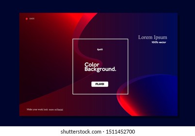 Modern background simple design. Fluid with blue color. futuristic design composition eps10 -Vector