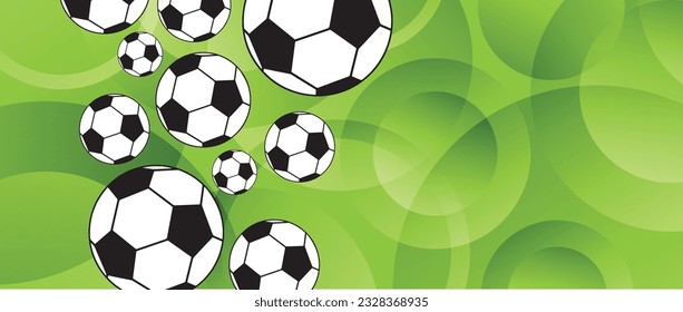 Modern background with soccer football.