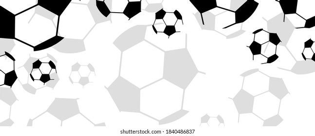 Modern background with soccer football ball.