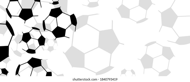 Modern background with soccer football ball.