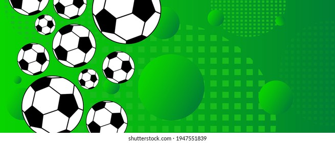 Modern background with soccer football ball.