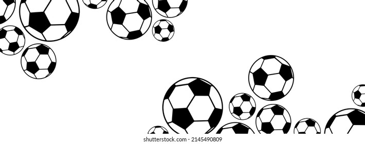 Modern background with soccer football ball.