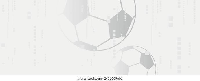 Fondo moderno con balón de fútbol.