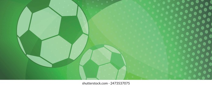 Fondo moderno con balón de fútbol.