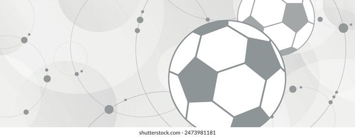 Modern background with soccer football ball.