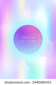 Modern Background. Soft Futuristic Elements. Neon Texture. Summer Flyer. Digital Presentation. Blue Tech Design. Memphis Dots. Light Layout. Purple Modern Background