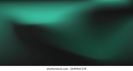 Modern background Soft green light on dark background simple modern