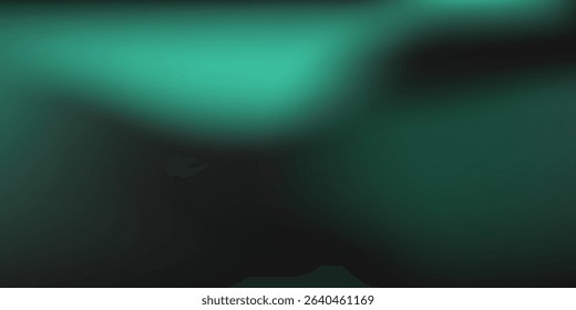 Modern background Soft green light on dark background simple