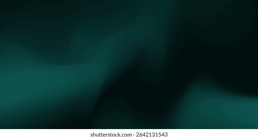 Modern background Soft green light on dark background simple modern abstract art