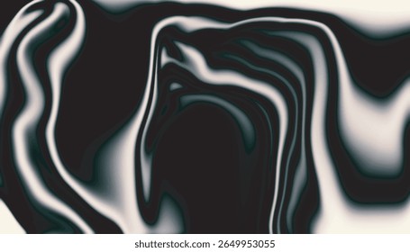 Fundo moderno com um design sutil e fluido. Ondas hipnóticas de sombras escuras e claras.