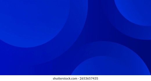 Modern background template with dark blue and blue gradient, circle effect, suitable for background, wallpaper, home screen, theme. Vector