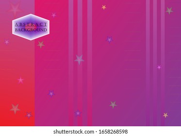 Modern background template decorative
 with lines and stars. vector eps 10