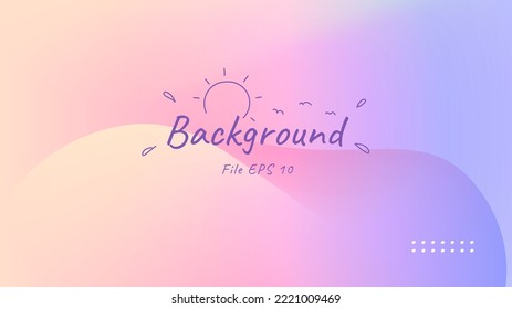 modern background template design with soft gradient color and wave pattern, for website banner display. product advertisement display, and presentation