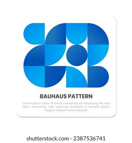 plantilla de fondo moderno tema de bauhaus geométrico