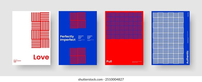 Moderne Hintergrundvorlage. Geometrisches Broschürendesign. Isoliertes Berichtslayout. Poster. Banner. Buchumschlag. Geschäftspräsentation. Flyer. Packungsbeilage. Katalog. Zeitschrift. Broschüre. Notebook. Handzettel