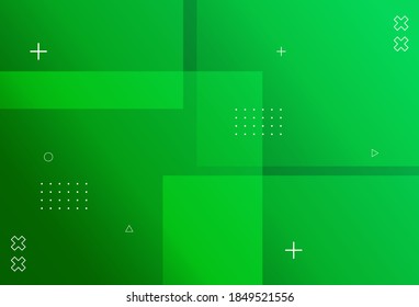 Plantilla de fondo moderna con verde y verde oscuro.
  ilustración abstracta, efecto de línea, diseño perfecto para su negocio