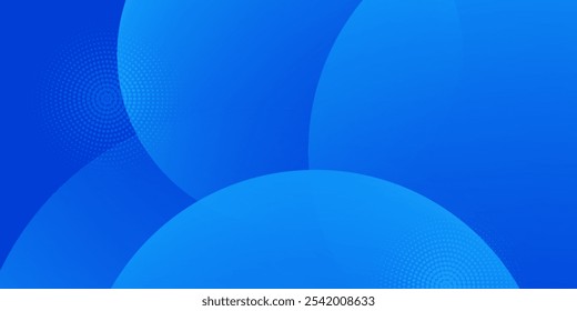 Plantilla de fondo moderna con degradado azul claro y azul, efecto de círculo, conveniente para el fondo, Fondo de pantalla, pantalla de inicio, tema