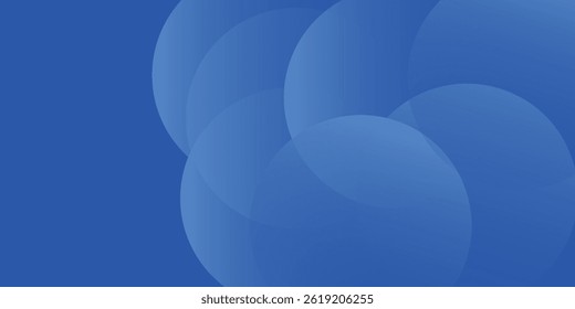 Plantilla de fondo moderna con degradado azul claro y azul, efecto de círculo, conveniente para el fondo, Fondo de pantalla, pantalla de inicio, tema. Ilustración vectorial