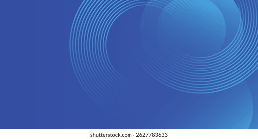 Plantilla de fondo moderna con degradado azul claro y azul, efecto de círculo, conveniente para el fondo, Fondo de pantalla, pantalla de inicio, arte moderno