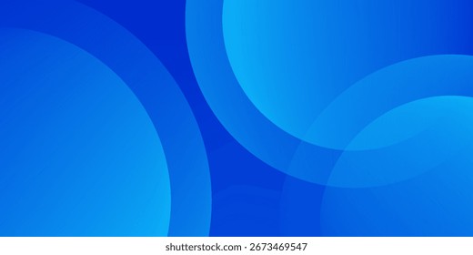 Moderne Hintergrundvorlage mit hellblauem und blauem Farbverlauf, Kreiseffekt, geeignet für Hintergrund, Tapete, Home-Bildschirm, Thema. Vektor eps 10