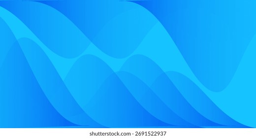 Plantilla de fondo moderno con degradado azul claro y azul, efecto de círculo, 