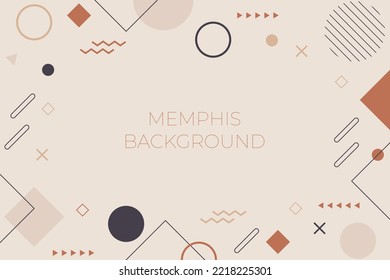 modern background template memphis style
