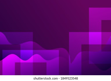 Modern background template with purple and dark purple.
  abstract illustration, wave effect, perfect design for your business