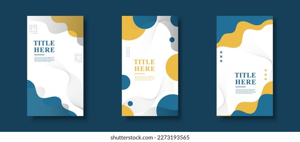 Modern background. template story, abstract frame, colorful, gradation, business, collection set eps 10